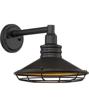 10"H Blue Harbor 1-Light Outdoor Dark Bronze / Gold