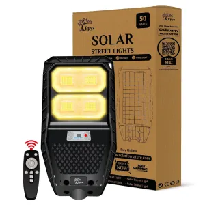 50 Watt Solar Street Light for Garden (Warm Light)