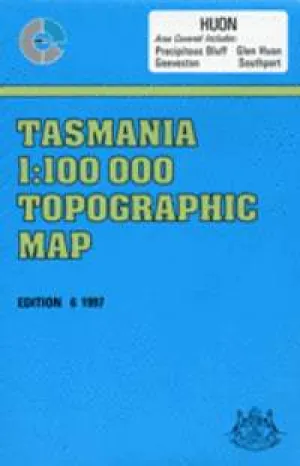 8211 Huon TAS Topographic Map (6th Edition) by TasMap (1997)