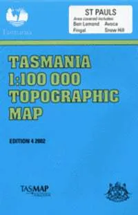 8414 St Pauls Topographic Map (4th Edition) by TasMap (2002)