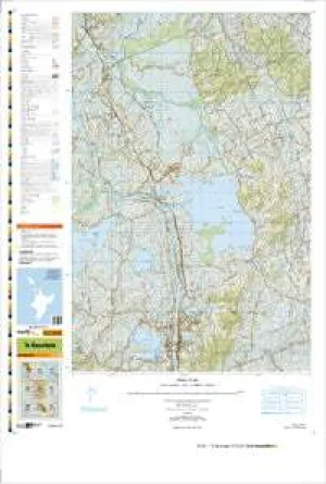 BC33 Te Kauwhata Topographic Map by Land Information New Zealand (2013)