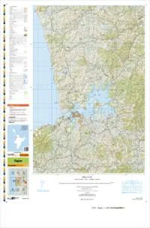 BD32 Raglan Topographic Map by Land Information New Zealand (2013)