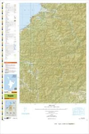 BE42 Houpoto Topographic Map by Land Information New Zealand (2009)