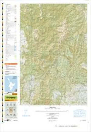 BJ37 Kuripapango Topographic Map by Land Information New Zealand (2009)