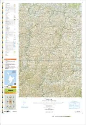 BK34 Pohonui Topographic Map by Land Information New Zealand (2009)