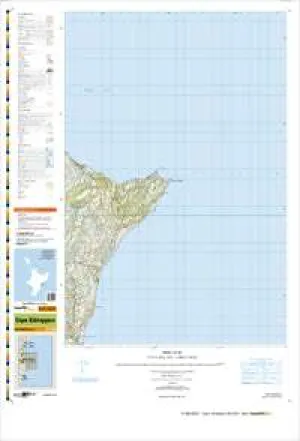 BK40 & BK39 Cape Kidnappers Topographic Map by Land Information New Zealand (2011)