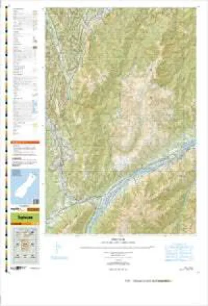 BR25 Tophouse Topographic Map by Land Information New Zealand (2012)