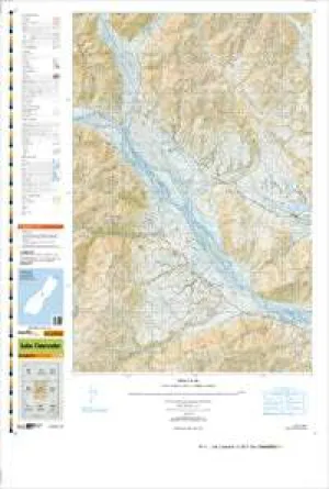 BX18 Lake Clearwater Topographic Map by Land Information New Zealand (2013)