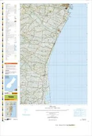 CA19 Pareora Topographic Map by Land Information New Zealand (2013)