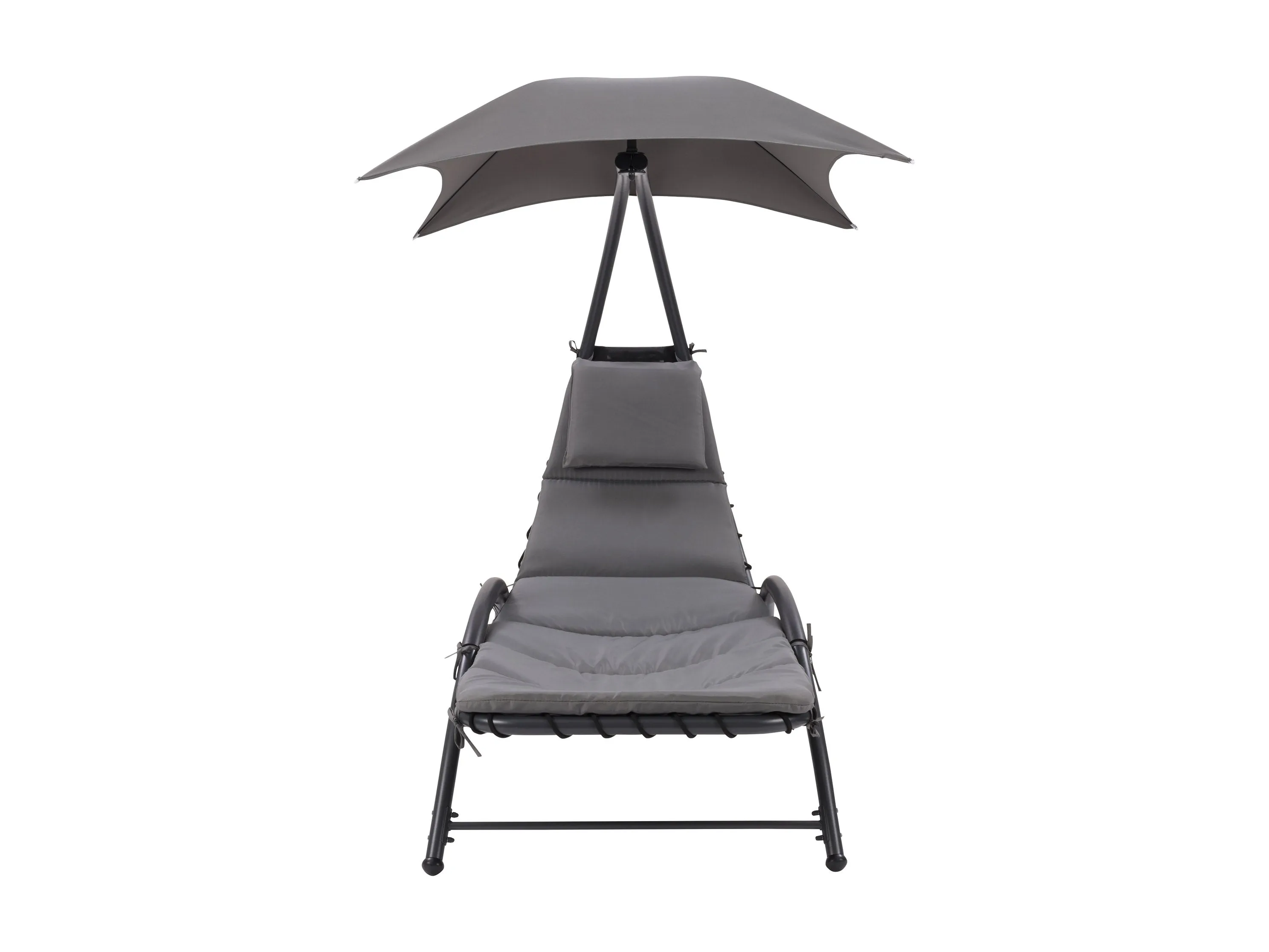 Grey Lounge Chair with Canopy