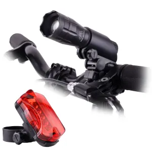 Night Riding Bicycle Headlight and Tail Light Set