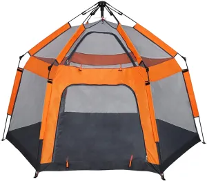 Portable 3-4 Person Camping Tent | Waterproof, Sunproof, and Ventilated Shelter for Outdoor Adventures