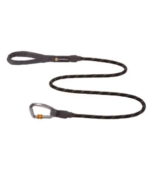 Ruffwear Knot-a-Leash™ Reflective Rope Dog Leash with Locking Carabiner (Obsidian Black)