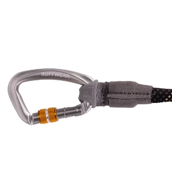 Ruffwear Knot-a-Leash™ Reflective Rope Dog Leash with Locking Carabiner (Obsidian Black)