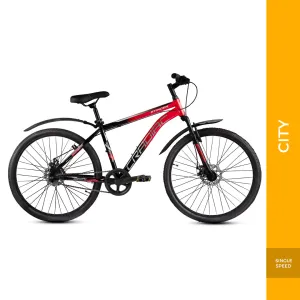 Stinger Single Speed 27.5 T Mountain Cycle (Single Speed | Black | Red)