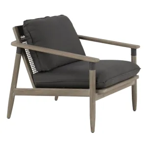 Sutherland Outdoor Teak and Rope Lounge Chair