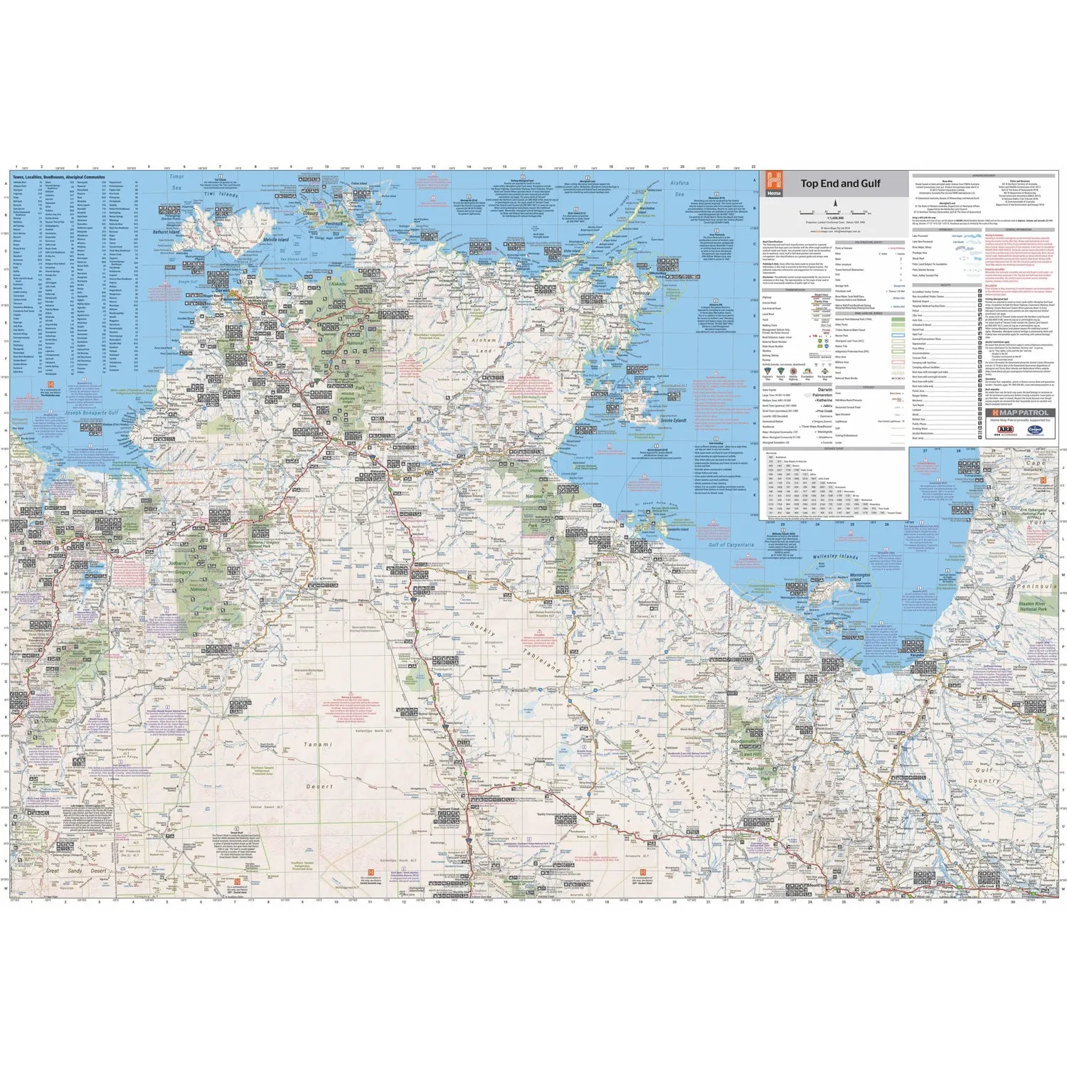 Top End and Gulf Map - 7th Edition