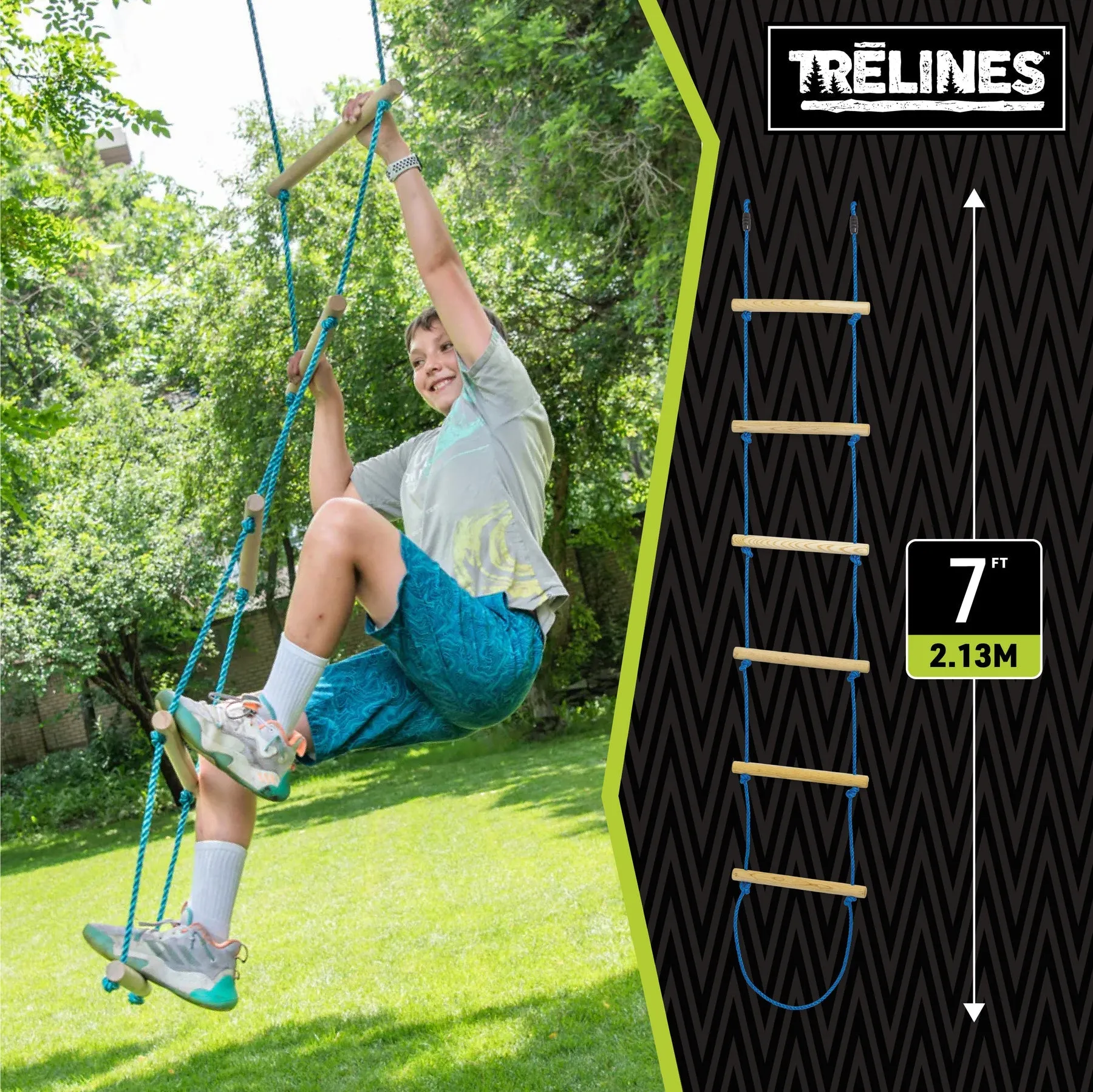 TRELINES Rope Ladder 7ft.